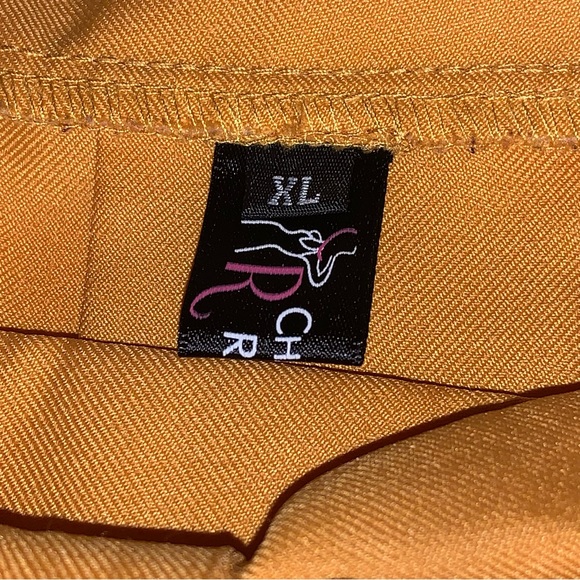COPY - Charles Richards Women’s Pleated Skirt Mustard/Yellow Color Size XL - Picture 4 of 6
